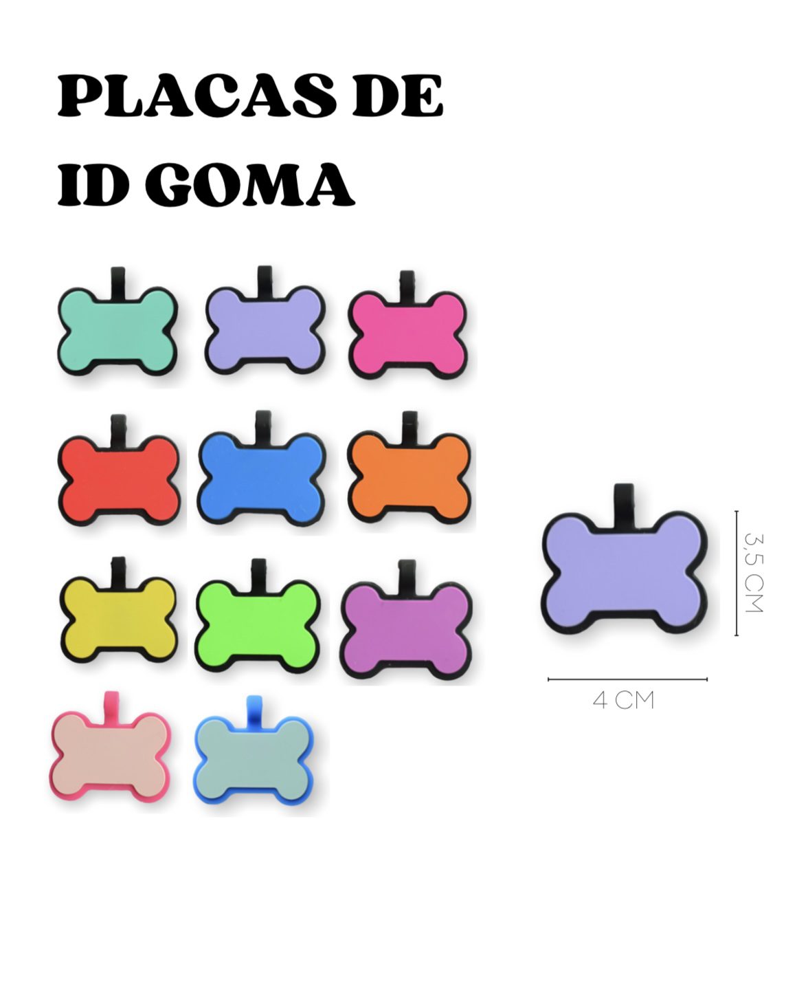 Placa de identificación en goma - Imagen 4