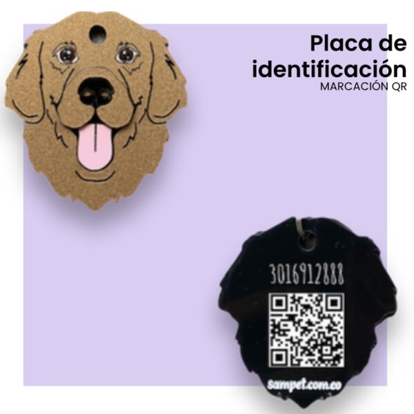 Placa de identificación personalizada QR